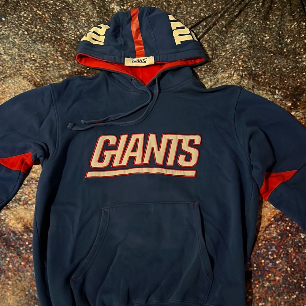NY Football Giants Retro Logo Hoodie by NFL Team Apparel